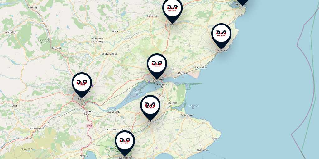 All locations map